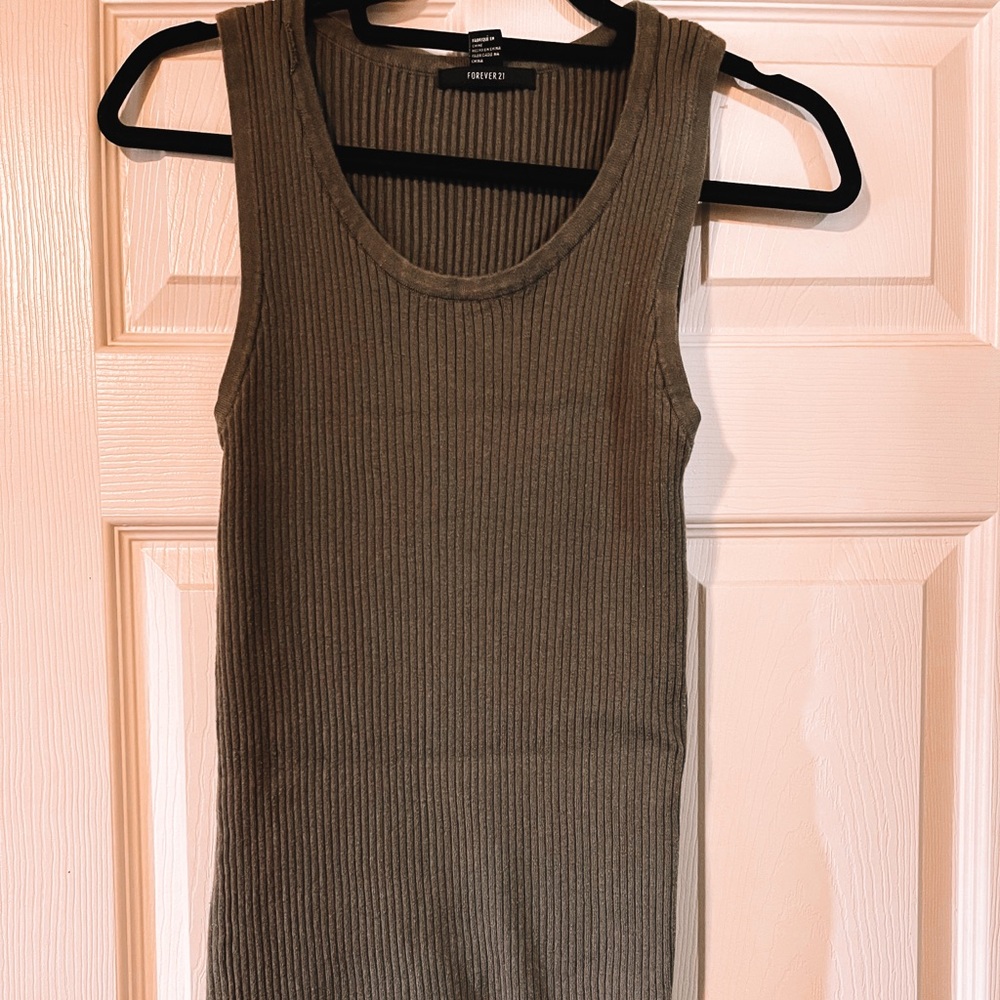 Body Con Sweater Tank Dress
